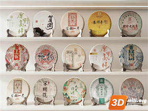 Tea Set 3D Model